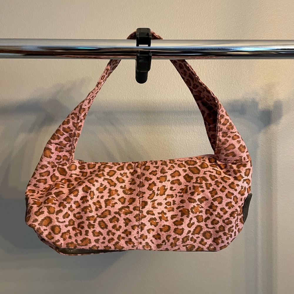 Neiman Marcus Pink Leopard Print Handbag